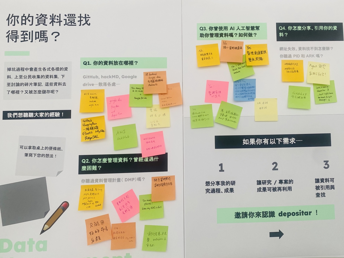 填不完的資料坑：depositar booth [at] g0v summit 2026「反客為主」